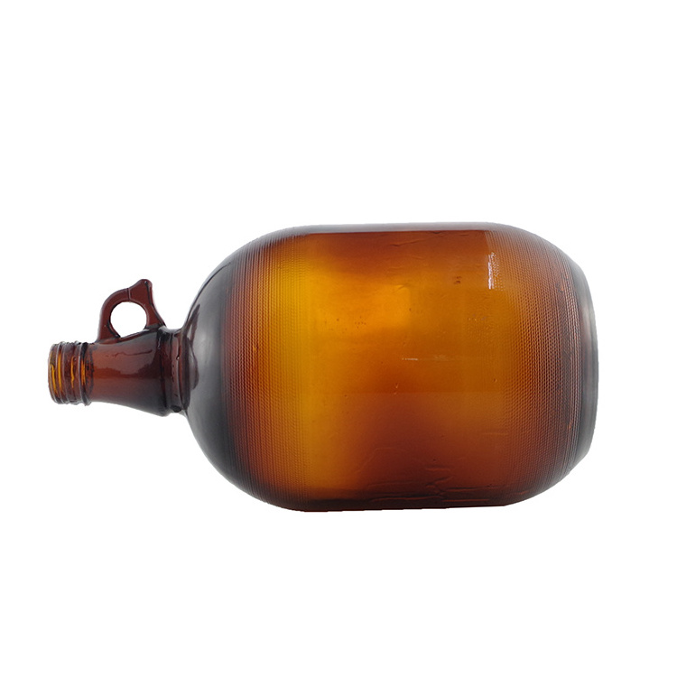 Transparent One Gallon 3.7L Glass Jug Kitchen Craft Pot Wine Bottles with Airtight Screw Caps