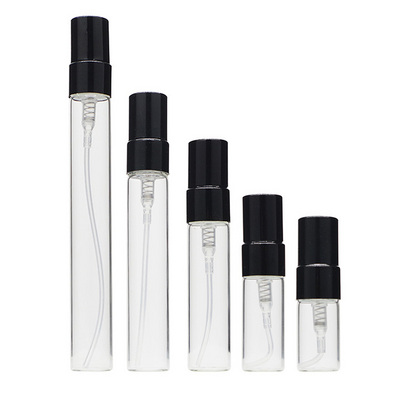 Wholesale 2ml 3ml 5ml 10ml Empty Mini Small Sample Perfume Atomizer Tester Transparent Glass Spray Pump Bottle