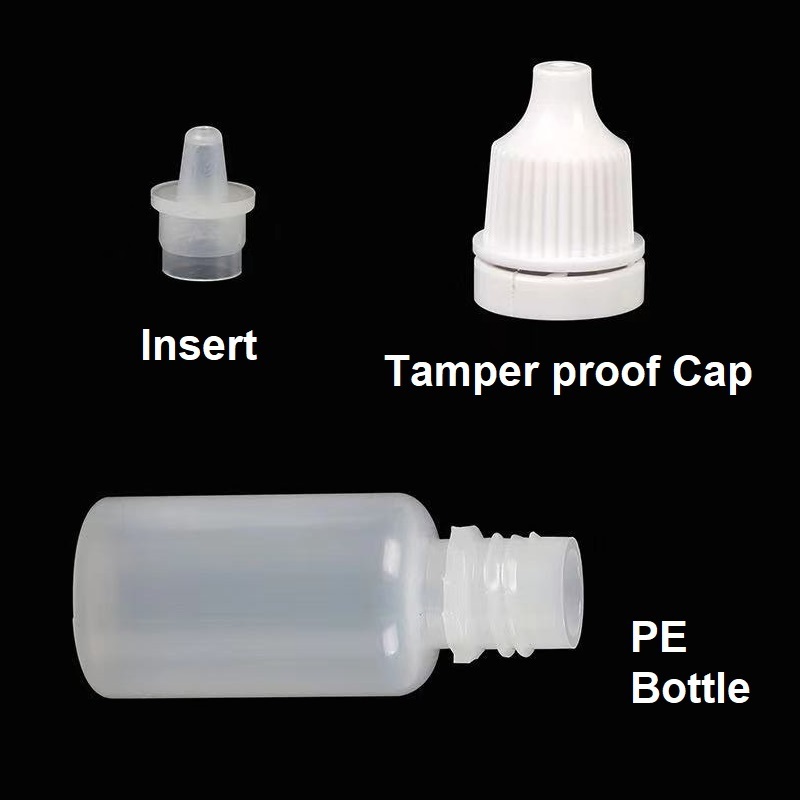 Custom 5ml 20ml 30ml 60ml 120ml Empty Sample LDPE Dropper Bottle Plastic Squeeze Bottle For Lace Wig Glue Bottle Liquid