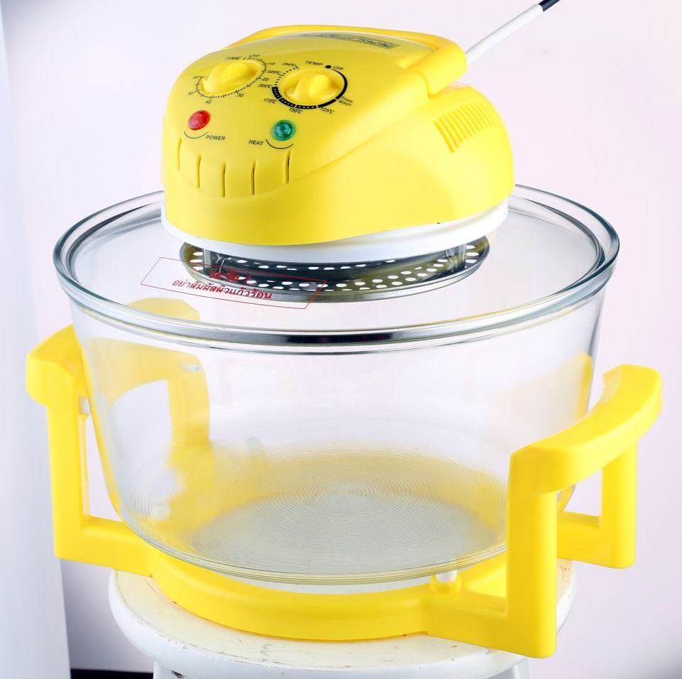 12L glass bowl Air Fryer Flavor Wave Turbo 1400W Cooker Halogen ...