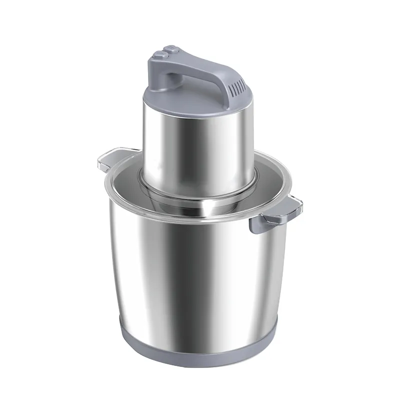 6L 220V Stainless Steel 6 Blades Electric Garlic Onion Food Grinder Glass  SUS bowl Meat Grinder Vegetable Food Chopper