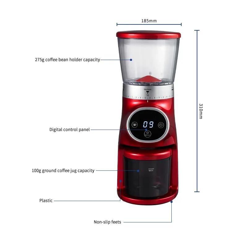 Conical Burr Coffee Grinder with 31 Grind Settings Digital Cone Mill Coffee Bean Powder Maker