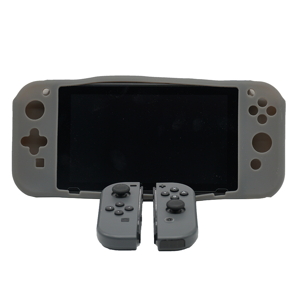 Anti-Slip Protective Skin Silicone Case Joy Con Protective Full Body Cover For Nintendo Switch For Joy Con Controller Gray