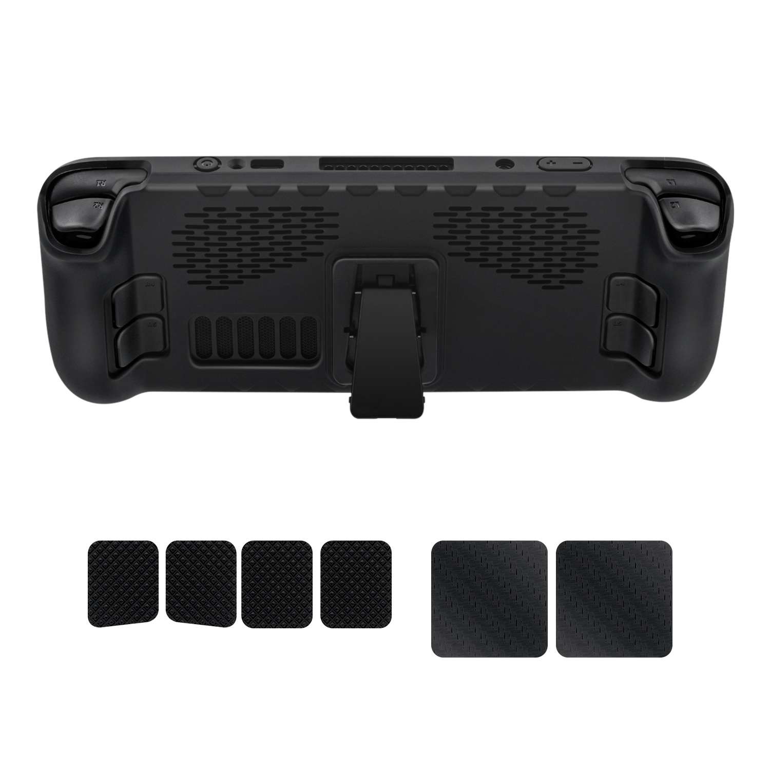 Protective Cover Case With Touchpad Anti-skid Sticker For Steam Deck Stand Base Shockproof Shell For Steam Console Holder Dock