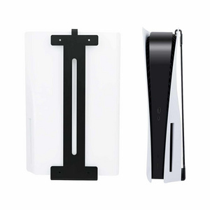 Vertical Steel Secure Wall Mount Stand for PS5 Iron Stable Display Bracket Holder for PlayStation 5 Game Console Cooling Hooks