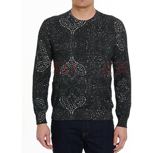 2023  embriodary  breathable    sweaters for men  long sleeves  knitted sweater casual or office wear for  men