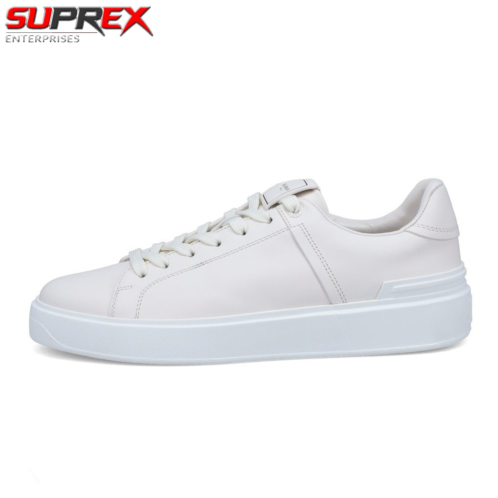 White B Court Low Top Sneakers Top Sneakers Manufactures Breathable Leather Custom White Flat Casual Men Shoes