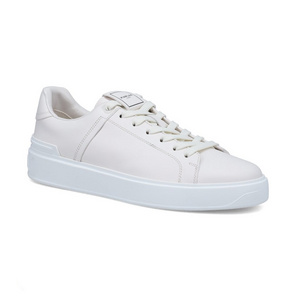 White B Court Low Top Sneakers Top Sneakers Manufactures Breathable Leather Custom White Flat Casual Men Shoes