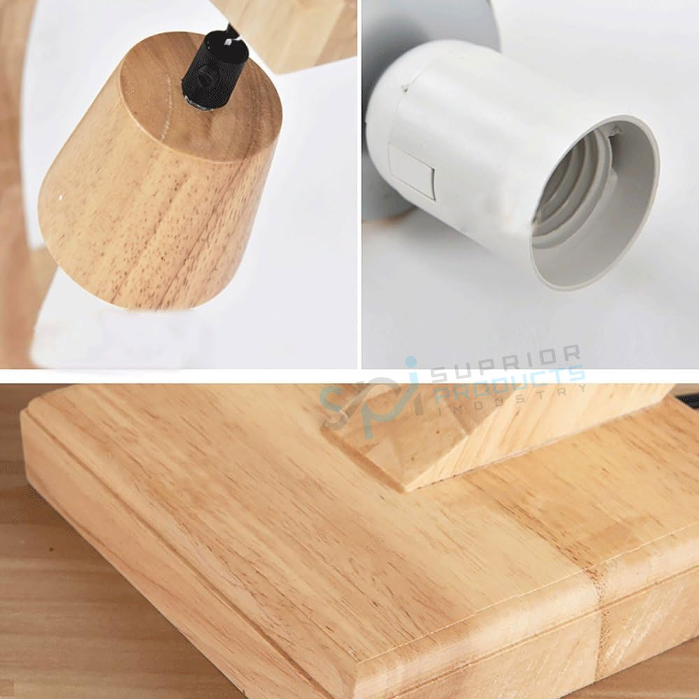 High Quality Eye Protection Wood Table Lamp College Student Dormitory Adjustable Study Wood Table Lamp