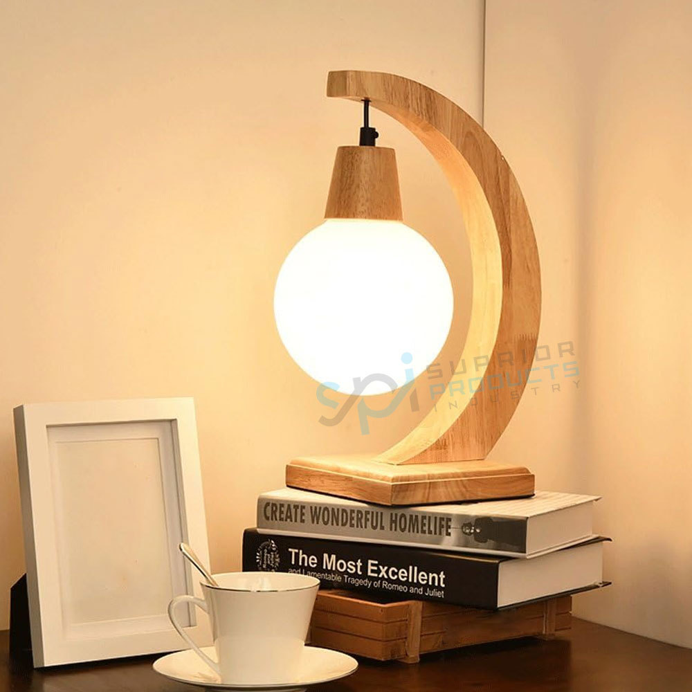 High Quality Eye Protection Wood Table Lamp College Student Dormitory Adjustable Study Wood Table Lamp