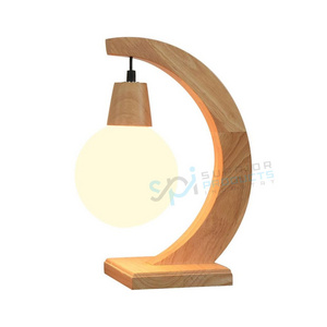 High Quality Eye Protection Wood Table Lamp College Student Dormitory Adjustable Study Wood Table Lamp