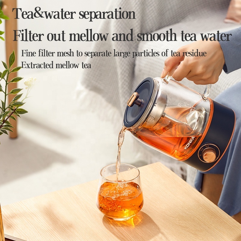 Household high borosilicate glass Tea Maker 800ML Water Boiler Power-off Electric Kettle Home Appliances Electric Steam Teapot