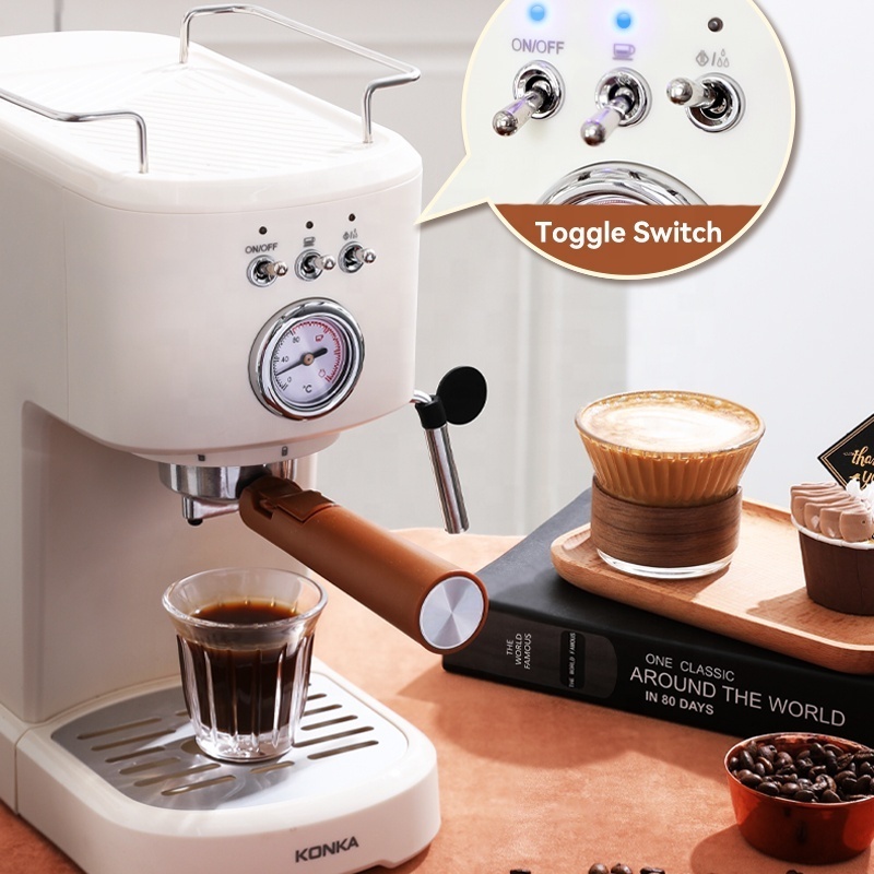 Multi-function Semi-automatic 20 BAR Coffee Cup Making Machine Professional office espresso Coffee Maker With Milk Frother