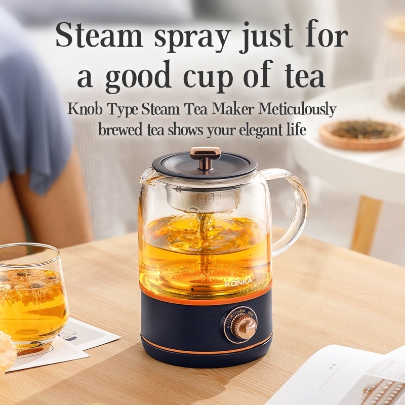 Household high borosilicate glass Tea Maker 800ML Water Boiler Power-off Electric Kettle Home Appliances Electric Steam Teapot