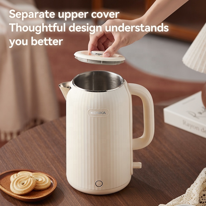 Popular Electric Kettle 2.5L Hot Water Kettle Stainless Steel beige cream Electric Kettle Water Warmer for hotel appliances