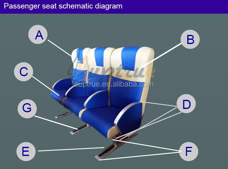 Suptrue boat seat ship adjustable passenger seat