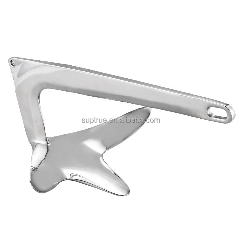 Suptrue 316 Stainless Steel Anchors 2kg Marine Yacht Boat Anchor Bruce Anchor 15kg 50kg For Sale