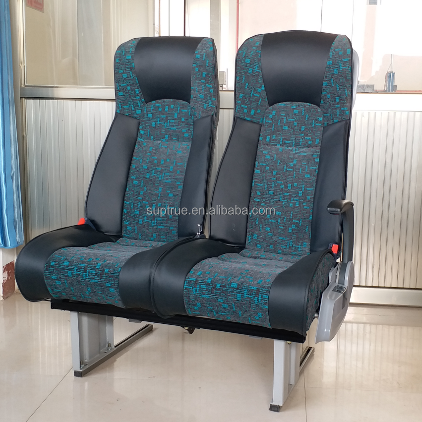 Custom made leather fabric Luxury Coach Buses Seats For Sale