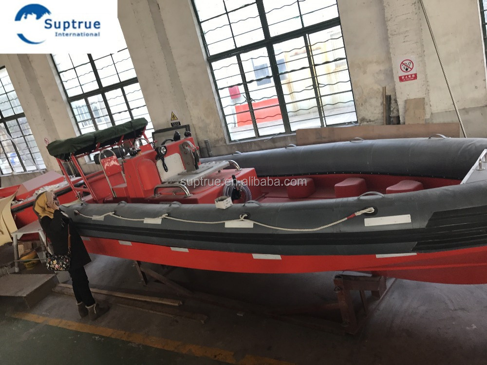 6M SOLAS fiberglass fast rescue boat for sale , marine life boat , rescue boat