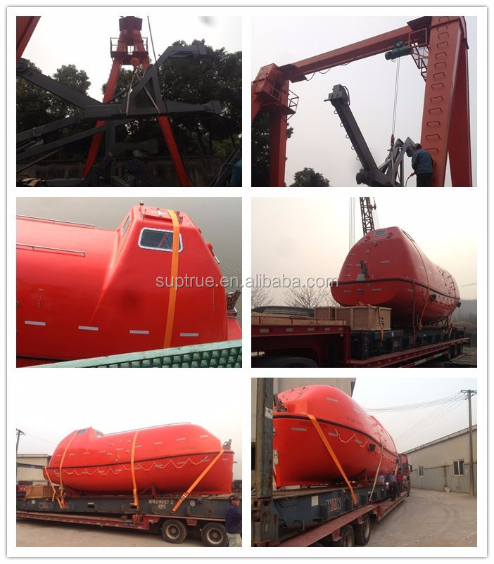 China Marine Ship Boat SOLAS 150 person Lifeboat Enclosed Type for sale