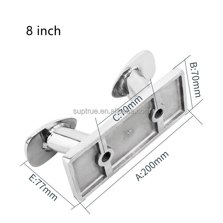 Suptrue Mirror Polished Marine Ship Boat Yacht Stainless Steel 316 Dock Horn Head Bollards Mooring Cleats