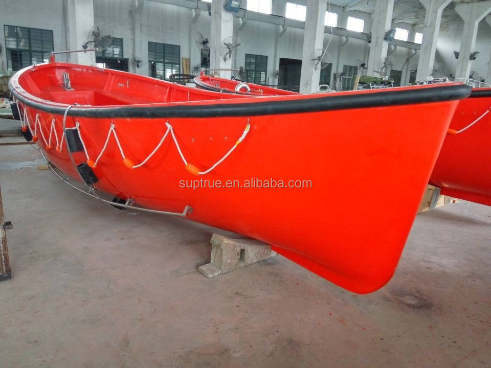 SOLAS Regulations Marine Open Type Fiberglass Lifeboat for sale