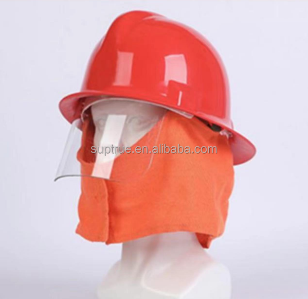 High temperature resistant Orange Rescue Forest Fireman Fire Fighter Helmet With Visor from china