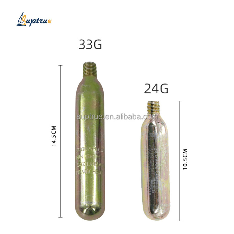 Non refillable 33g co2 cartridge for 150N inflatable life jacket vest