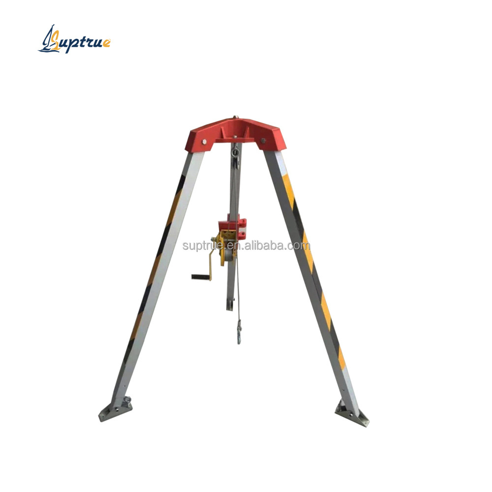 200Kg Load Rescue Lifting Tool Rescue Tripod with hand winch