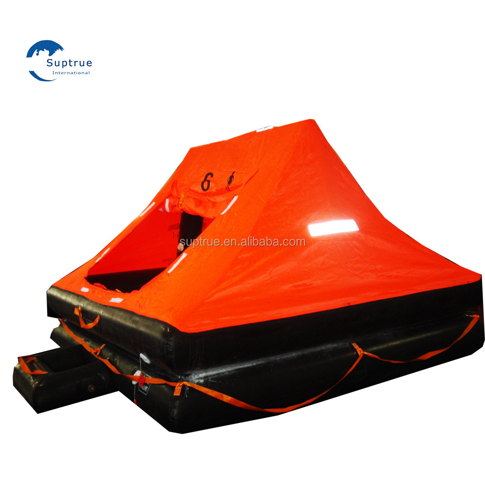 Small ISO 9650 YT-6 life raft 6 person liferaft for yachts pack 2 <24 hours