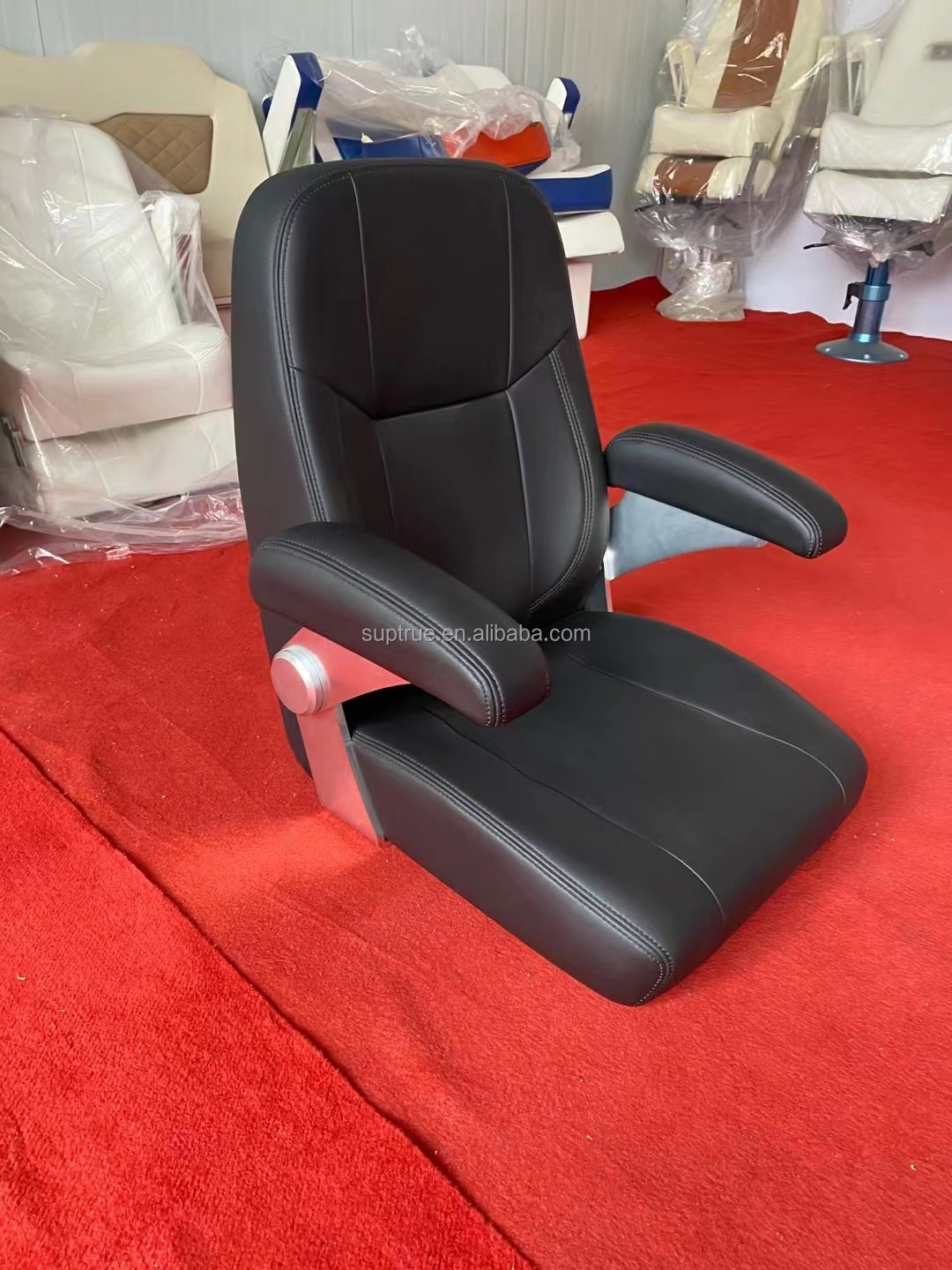 Luxury High Quality Marine Boat Helm Seats With Adjustable Armrest