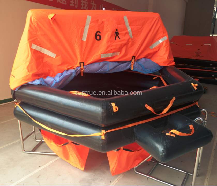 Small ISO 9650 YT-6 life raft 6 person liferaft for yachts pack 2 <24 hours