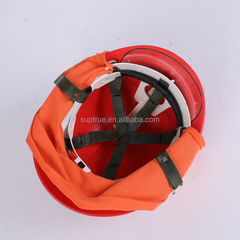 High temperature resistant Orange Rescue Forest Fireman Fire Fighter Helmet With Visor from china