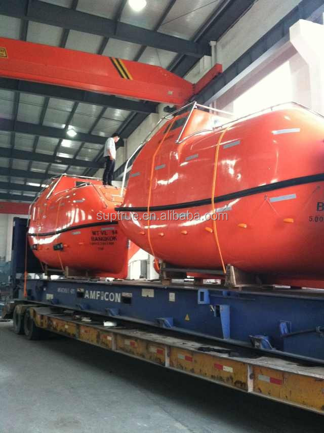 Length 5 meter max 25 person used lifeboat for sale with davit optional