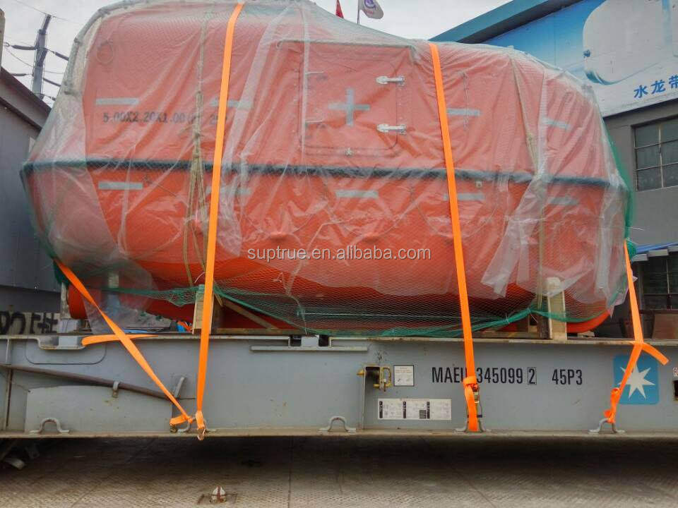 high quality 150P totally enclosed freefall fiberglass lifeboat for Sale