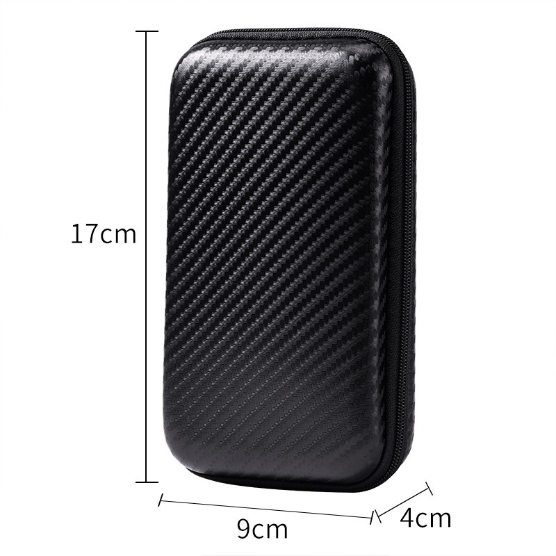 Shockproof EVA Case Portable Earbud Protection Case Zipper Pouch for Earphone Flash Drive Charging Cable Universal Carrying Bag