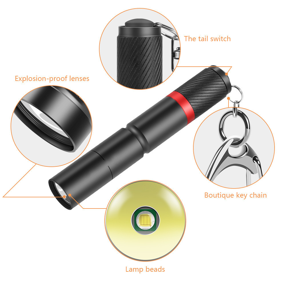 Ultra Bright XPE LED Flashlight Portable Keychain Pen Light For Outdoor Camping Emergency