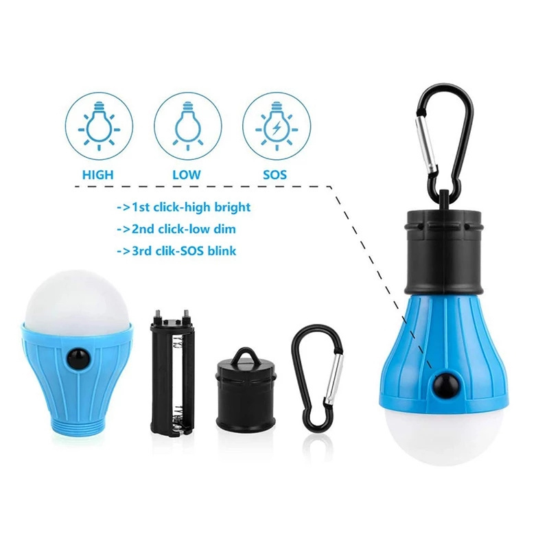 Portable Hanging Tent Lamp Emergency LED Bulb Light Camping Lantern for Outdoor Mountaineering Activities Backpacking