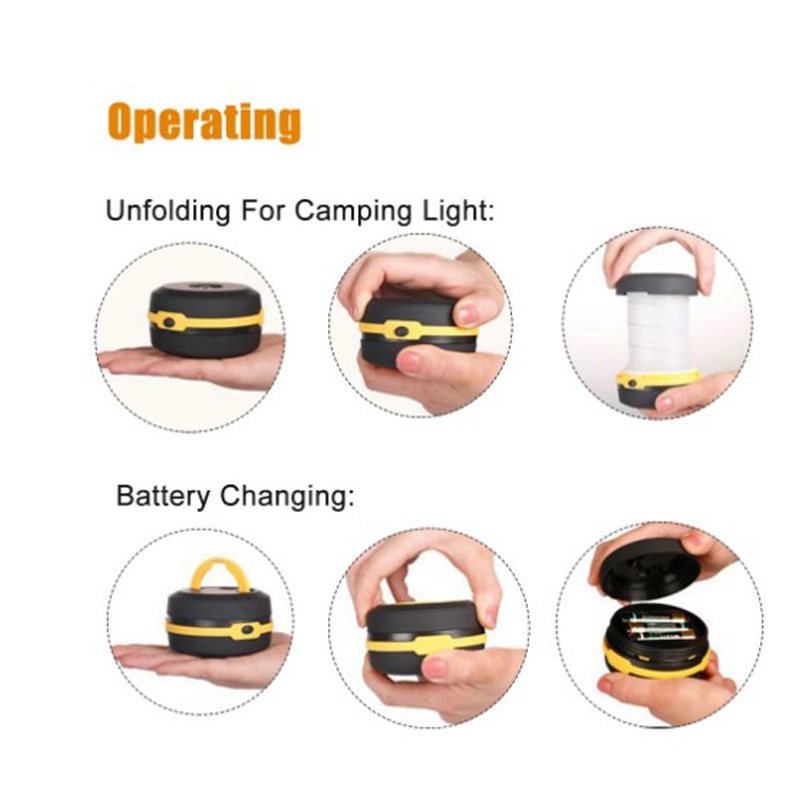 Supuer rechargeable POP-UP LED camping light solar camping lantern