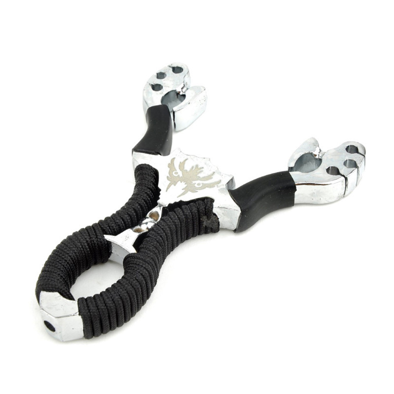 High precision outdoor stainless steel metal quick pressure slingshot