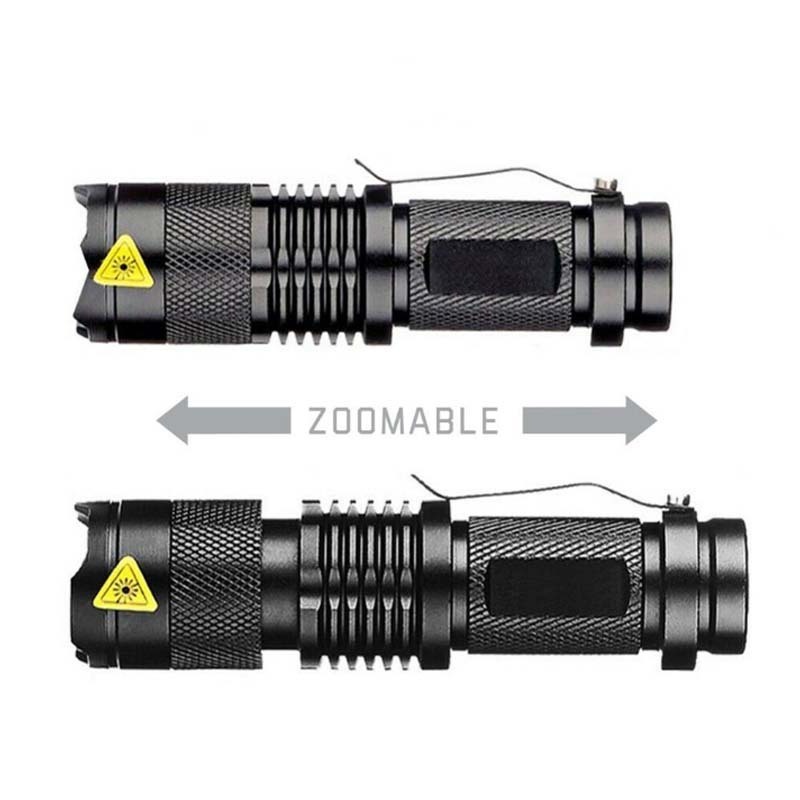 Zoomable mini led dimming small torch, dual-purpose  power supply 3 modes pen light