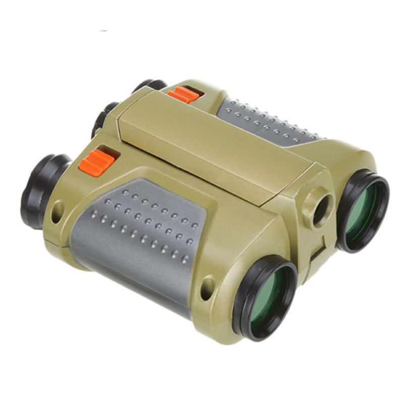 Hot selling 4x30mm night scope binoculars with pop up flashlight spotlight