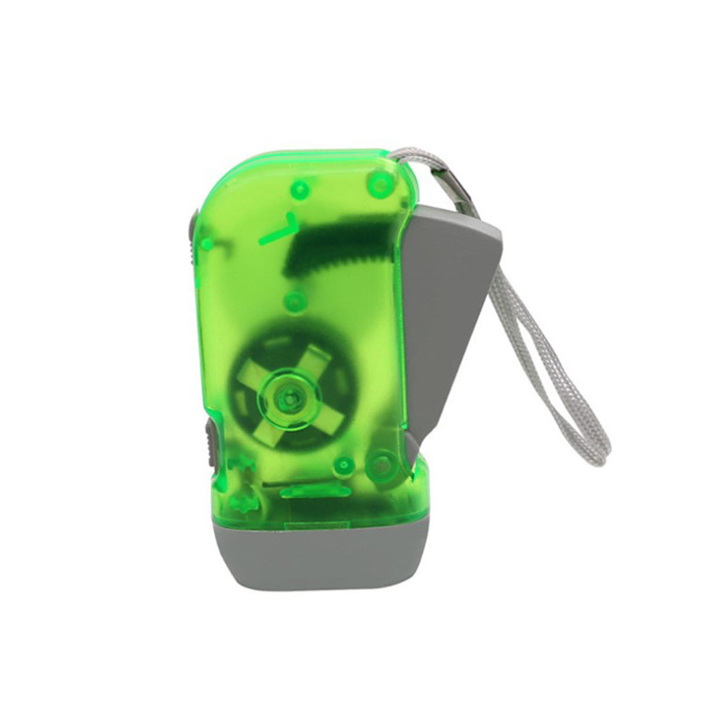 Portable 3LED Dynamo hand crank flashlight