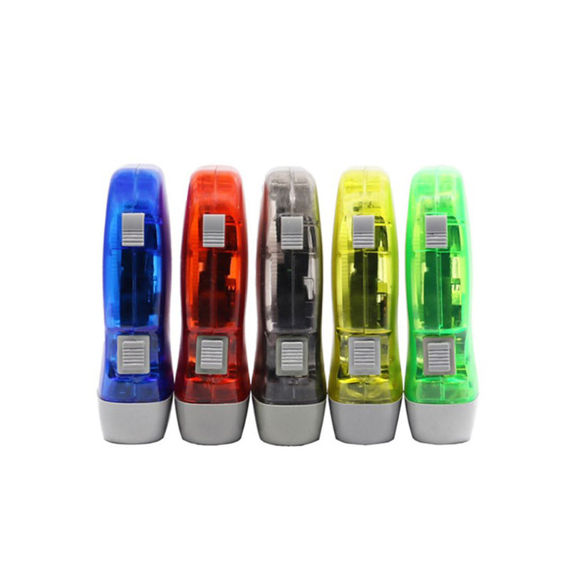 Portable 3LED Dynamo hand crank flashlight