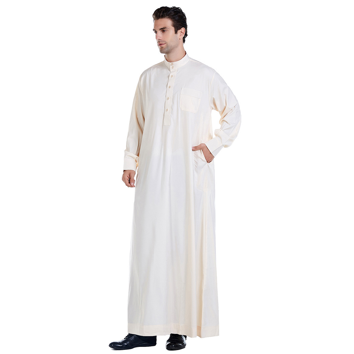 2022 Wholesale Al Dafah Thobes Arabic Thobes for Men Jubba Saudi Style Kaftan