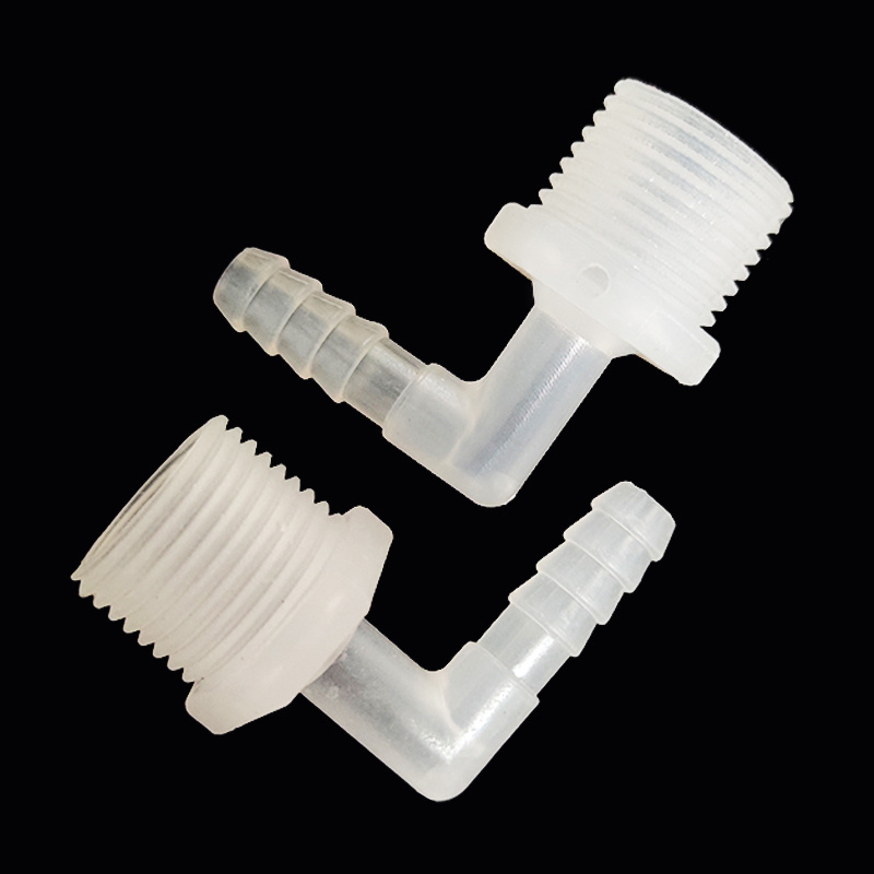 Chang En Plastic Medical L Elbow Joint 90 Degree Water Air Hose Tube Threaded Barb Connector Pipe Fittings