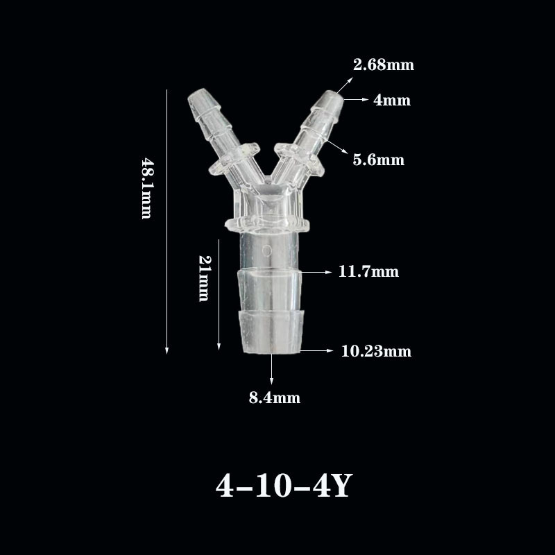 Plastic reducing tee Pagoda water nozzle joint Y-shaped tee reducer 3 Way Y Type Hose Connector  Plastic  Pipe Fitting