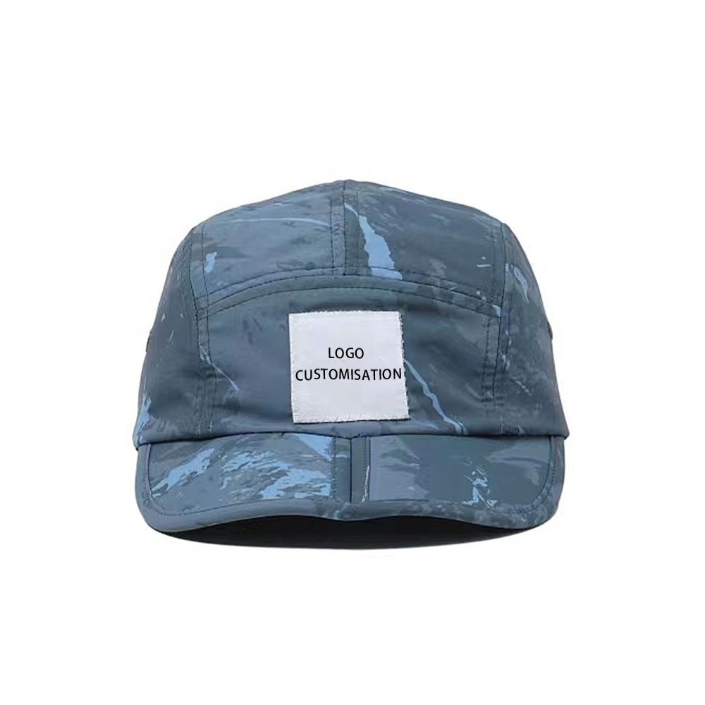 New Folding Sun Mountaineering Hat Quick Dry Outdoor Unstructured 5 panel Foldable camp Running Cap UPF 50+ Sports Fishing Hat