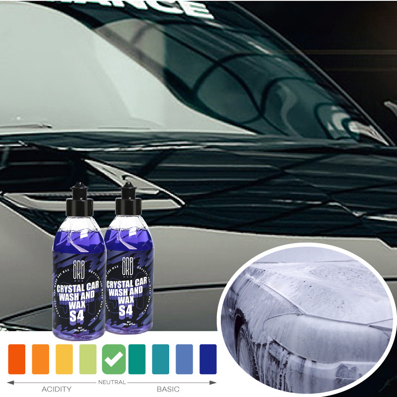 Surainbow S4 Car Shampoo Wash and Wax 500ML pH Neutral Gives Wet Look Shine Buttery Smooth Feel