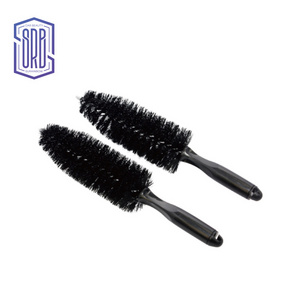 Long Auto Details Soft Bristle Wheel Cleaner Brush No Scratch Tire Rim Brush Car Alloy Wheel Cleaning Brush